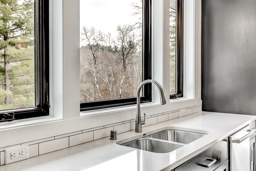 Sink and Oversized Kitchen Windows